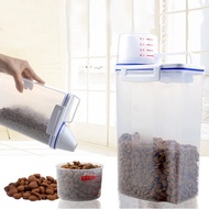 Pet Food Storage Container Dog Cat Dry Food Dispenser With Cup Pet Supplies