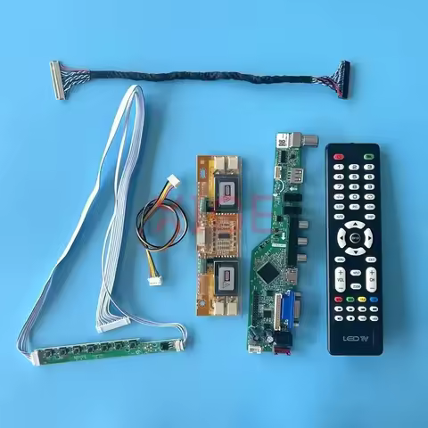 LCD Controller Board Fit LTM230HP01 LTM230HT01 M236MWF1 4CCFL Kit DIY 30 Pin LVDS VGA+HDMI+AV+USB+IR