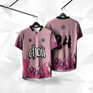 2024 Baju Choii Lelaki 3d Flame Smile Graphics Thailand Viral Jersey Retro Collar Viral Streatwear M