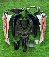 ชุดสีเวฟ125R 125S เเฟริ่งเวฟ125s เฟรมเวฟ125s 125r เฟรมwave ชุดสีwave สี ดำท้ายบรอนซ์