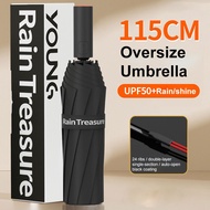 24 Ribs 115cm Sun Windproof Anti-UV Sunscreen Large Sunshade Umbrella Folding Automatic