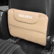 Isuzu Leather Car Seat Back Protector Cover Anti Kick Pad With Storage Bag High Quality Waterproof F