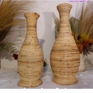 Cover pot / Guci vas bunga rotan / pot bunga kering / pot bunga indoor
