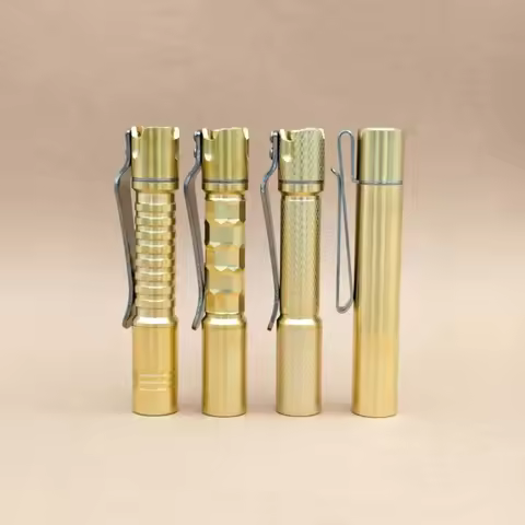 Reylight Pineapple Mini MK3- Copper & Brass FFL351A-4500K LED Flashlights with 450mAh Rechargeable 1