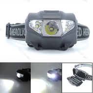 3W Powerful Mini Headlamp white Light LED Headlight 3-Mode Powered AAA Battery Head Torch Camping Fi