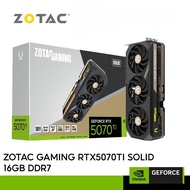 ZOTAC GAMING RTX5070 TI SOLID CORE OC 16GB GDDR7 GRAPHICS CARD ( ZT-B50710J2-10P )