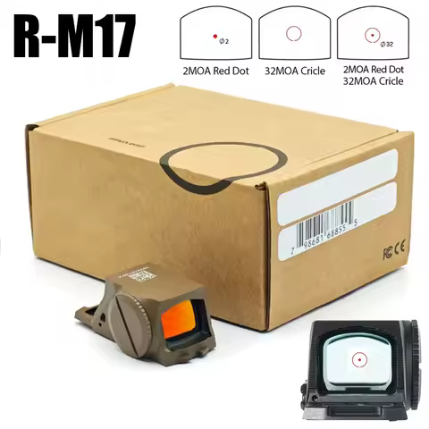 Hunting Holographic R-M17 VFC Red Circle Dot Sight 2MOA&32MOA Tactical Enclosed Reflex Optics Rifles