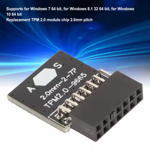 TPM 2.0 Chip TPM 2.0 Module TPM 2.0 Module TPM Chip 14-pin 2*7P Security Module for ASUS Win11 Modul