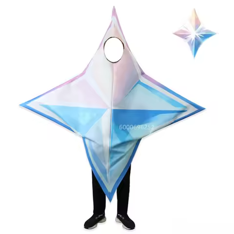 Genshin Impact Primogems Cosplay Costume with Wig Uniform Anime Halloween Costumes Women Game Outfit