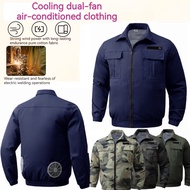 New Style Summer Air Conditioning Clothing Cooling Fan Overalls Jacket 3-speed Wind Refrigeration Ov