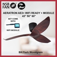 NSB FAN AERATRON AE3+/ AE3+ Wifi Ready 43 / 50 / 60 Inches DC MOTOR REMOTE CONTROL CEILING FAN
