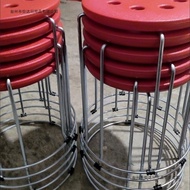 Bench Round Commercial Pack Ten Hotel Plastic Stools Rebar Stools Thick Stalls Banquet Restaurant Ho