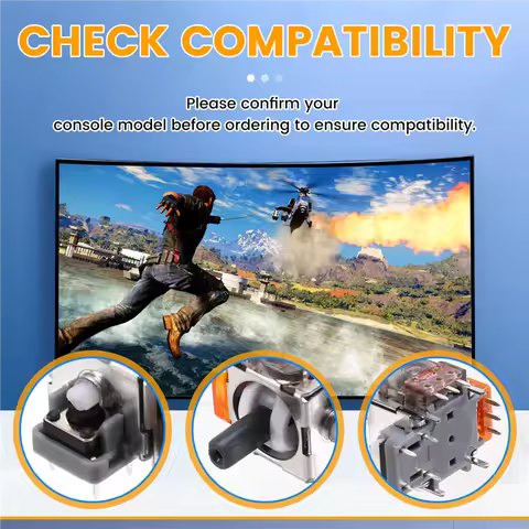 ABRJ-6PCS For PS4 TMR Electromagnetic Joystick For PS4 Gamepad TMR Joystick 3D Analog Thumb Stick Co