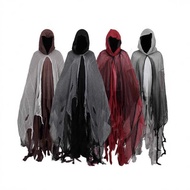 Halloween Adult Ragcloth Cloak Witch Cloak Death Costume Haunted House Horror Costume Dress Up