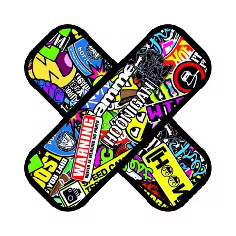 New Design Car Sticker Decoration Motorcycle Sticker Band-Aid Sticker Color Decoration Creative Wate