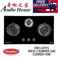 [BULKY] EUROPACE EBH-6391S 90CM 3 BURNER GAS COOKER HOB ***2 YEARS EUROPACE WARRANTY***