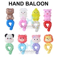 Hand foil balloon character animal balloon hand animal birthday decoration