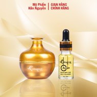 Bộ dưỡng da - Kem face nhân sâm serum vitamin c dưỡng trắng giúp mờ nám tàn nhang Ncollagen Hân Nguy