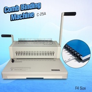 (25 sheets Punched) Comb Binding Machine C25A F4 Size Long/Legal Binder 24 Holes (500 sheets Bind)