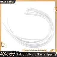 10X Extra Long 76Cm Cable Ties White Zip Wraps