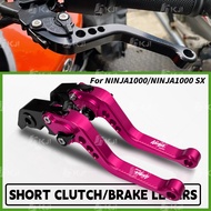 For Kawasaki NINJA1000/NINJA1000 SX 3D Short Brake Lever Set Adjustable Handle Levers Accessories Pa