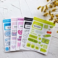 KPOP Fandom Sticker Super Junior NCT Seventeen EXO BTS Kpop Fandom Sticker/