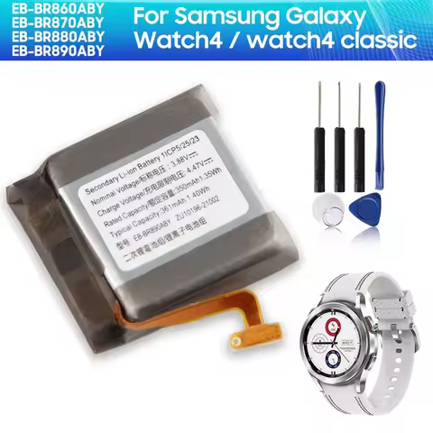 Replacement Battery For Samsung Galaxy Watch4 R860 R880 EB-BR860ABY 40mm 44mm Watch4 Classic R870 R8