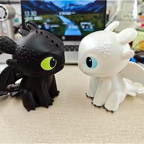 Original Beast Kingdom How To Train Your Dragon Toothless Light Fury Night Fury Piggy Bank Collectib