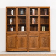 Display Mahogany Furniture Multi-Layer Shelf Bookcase Office Book Wenge Log Study Room 2I Chinese Gl