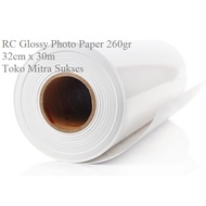 RC Glossy Photo Paper 260gsm A3+ Glossy Photo Paper 32cm x 30 meters