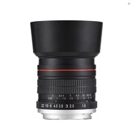 【In stock】85mm Fixed Focus Camera Lens F1.8 Large Aperture Manual Focus with EF Mount 7 Groups 10 Elements Compatible with Canon EOS Rebel T8i T7i T6 T3i T2i 4000D 2000D 1300D 850D