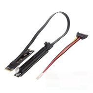 M.2 NVMe to PCIe X16 Extension Cable Gen3 Riser Adapter Jumper Mining Cable for GTX Graphics Video C