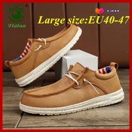 VISION Plus Plus 45 46 47 Trendy All-match Lazy Shoes One-step Fool Shoes Three-dimensional Corak Kulit Wajah Doudou Shoes Gaya British Kasut Kulit Kasual Lelaki Musim Semi Dan Musim Panas Produk Baru Kasut Memandu Lelaki Trendy