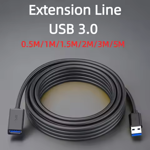 0.5/1/2/3/5M USB Extension Cable 3.0 Data Cord For PC Smart Laptop TV SSD USB Male to Female Compute