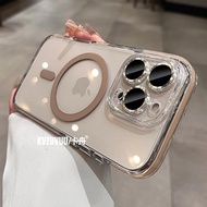 KVZUVUU | Vỏ Cứng Trong Suốt Hai Màu Có Tấm Chống Sốc cho iPhone 17 Pro Max iPhone 16 iPhone 14 Pro