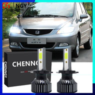 ชุดหลอดไฟหน้า LED สีขาว 6000K ชุด 2 ชิ้นสำหรับ Honda City SEL 2003-2008 (โคมไฟหัว) รับประกัน 1 ปี P&