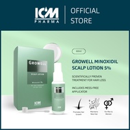 Growell Scalp Lotion 5% Minoxidil  60ml – Hair Loss Treatment, Anti Hair Fall, Stimulates Hair Regro
