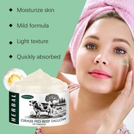 Beef Tallow Face Moisturizer Cream Honey Balm Soothing Redness Improve Dryness Finished Whipped J1l8