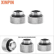 Xinpin 2pcs Screw Seat for Computer Water Cooling G1/4 Male to Female Extender Fitting Adapter 12.5m