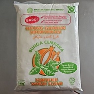 Tepung Gandum cap Bunga Cempaka 1kg diFortikasi / Wheat Flour brand Bunga Cempaka 1kg Fortified