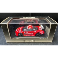 Howsakt 1/43 Honda NSX Le Mong 1994 Racing Car, No. 46 Car, Red Body with Black Wheels, with FINAG S