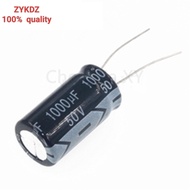 10PCS 50V1000UF 13x25mm Aluminum Electrolytic Capacitor 1000UF50V