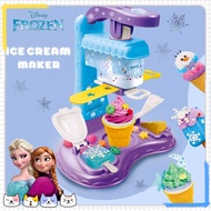 Disney Frozen Play Doh Set Colour Clay Ice-cream Maker / Noodles Maker /Cake Maker Pretend