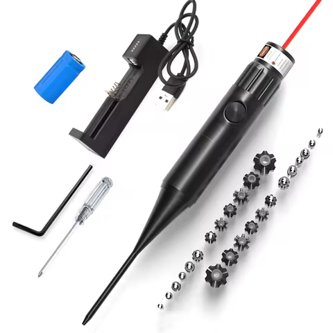 Laser Boresighter .177 .22 Caliber to .78 with Battery Laser Sight Pointer Glock Rifle Laser Collima