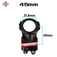 สเต็มจักรยานอลูมิเนียม UNO 0 degree ยาว 35มม. 45มม.