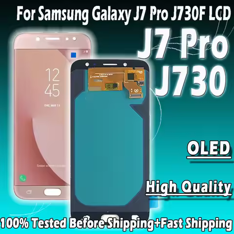 5.5'' OLED For Samsung Galaxy J7 Pro 2017 J730 SM-J730F J730FM/DS J730F/DS J730GM/DS LCD Display+Tou