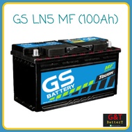 GS LN5 MF แบตเตอรี่รถยนต์ 100Ah แบตรถยุโรป แบตเก๋ง แบตกระบะ ขั้วจม แบตกึ่งแห้ง DIN100