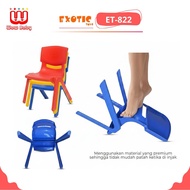 EXOTIC ET-822/ ET-823 Children's plastic Chair made of European HDPE standard (strong weight 100 kg)