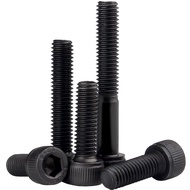 M1.6/m2/m2.5/m3/black Hexagon Socket Screw High-Strength Screw Cylindrical Head Bolt Black Cup Head Screw