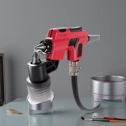 DSPIAE PT-AB Wash-Free Airbrush Set 0.3mm/0.5mm Caliber Spray Needle Easy Spray Model Painting for M